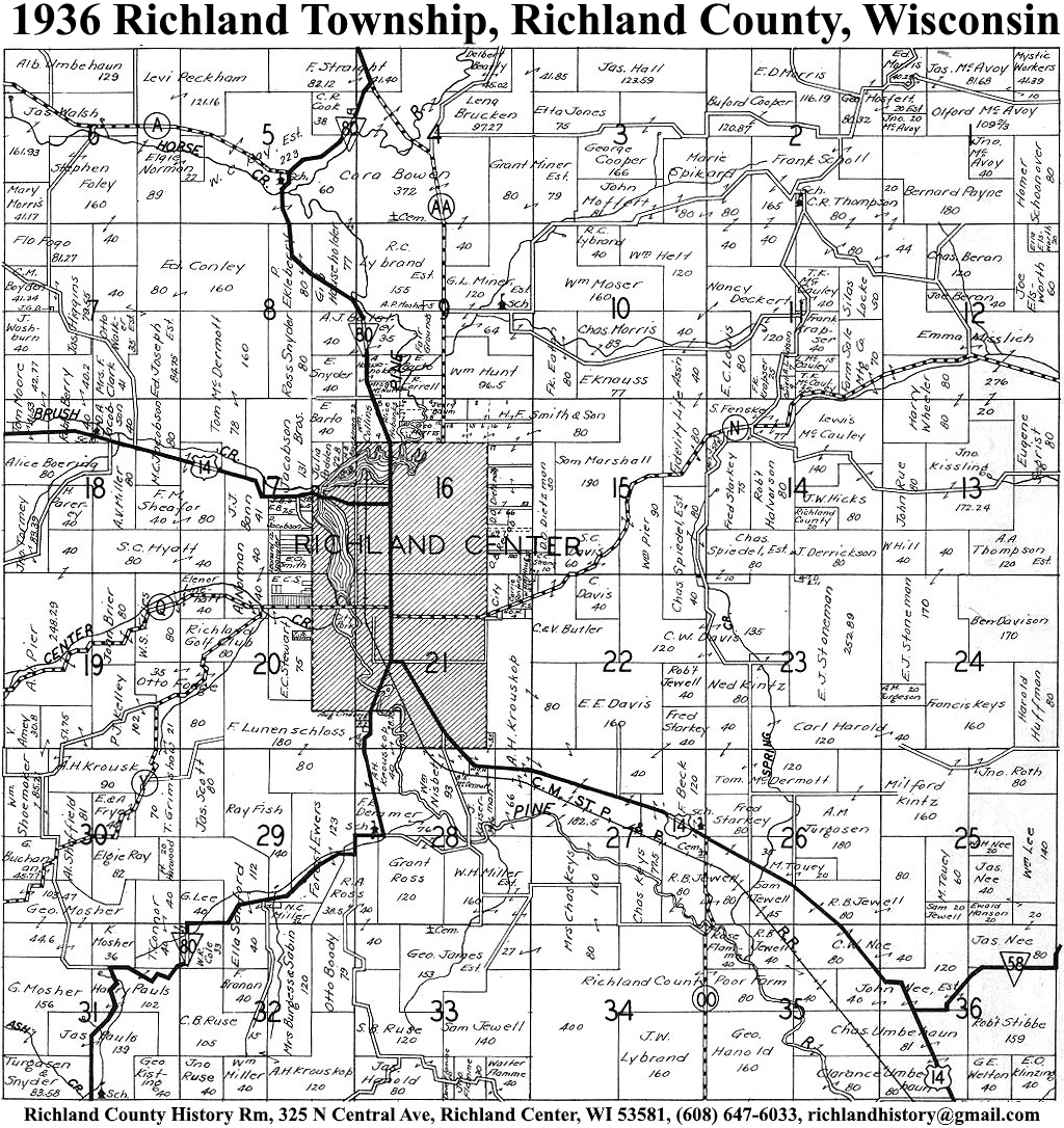 Richland County, Wisconsin Maps